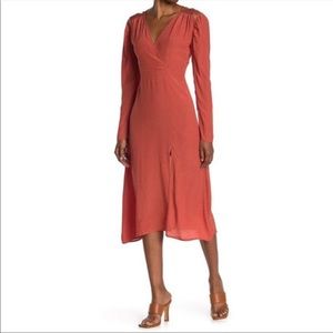 NSR Bridget Wrap‎ Front Slit Dress Sz XS